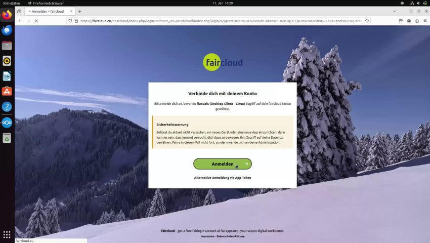 Nextcloud Desktop Client einrichten